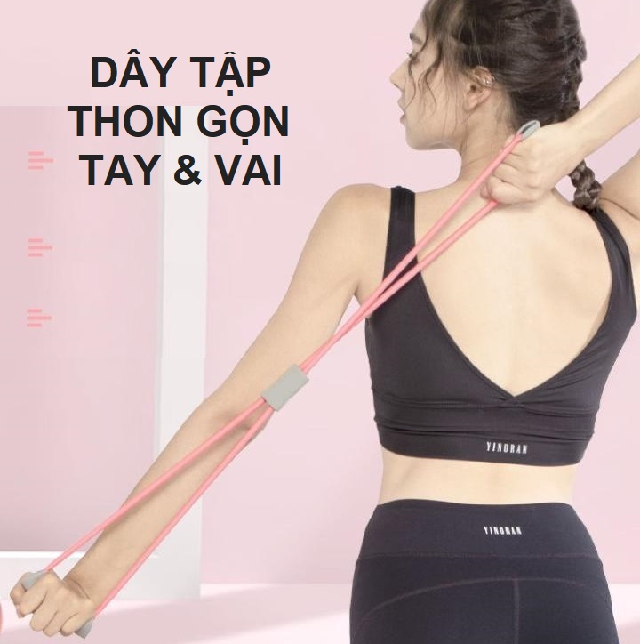 Dây Cao Su Kéo Kháng Lực NBR Số 8 Cao Cấp - Tập Giảm Mỡ Tay, Eo Thon, Mông Nở - Tập Gym Tại Nhà - Figure 8 Resistance Band Home Workout