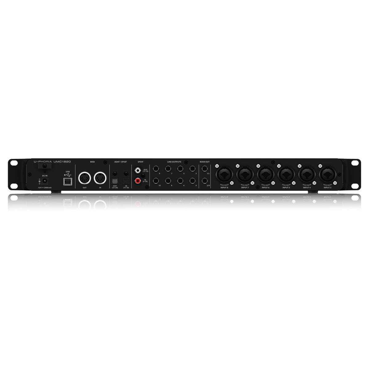 Sound Card Thu Âm USB Behringer U-Phoria UMC1820 - 18 In, 20 Out, 24-Bit/96 kHz- Hàng Chính Hãng