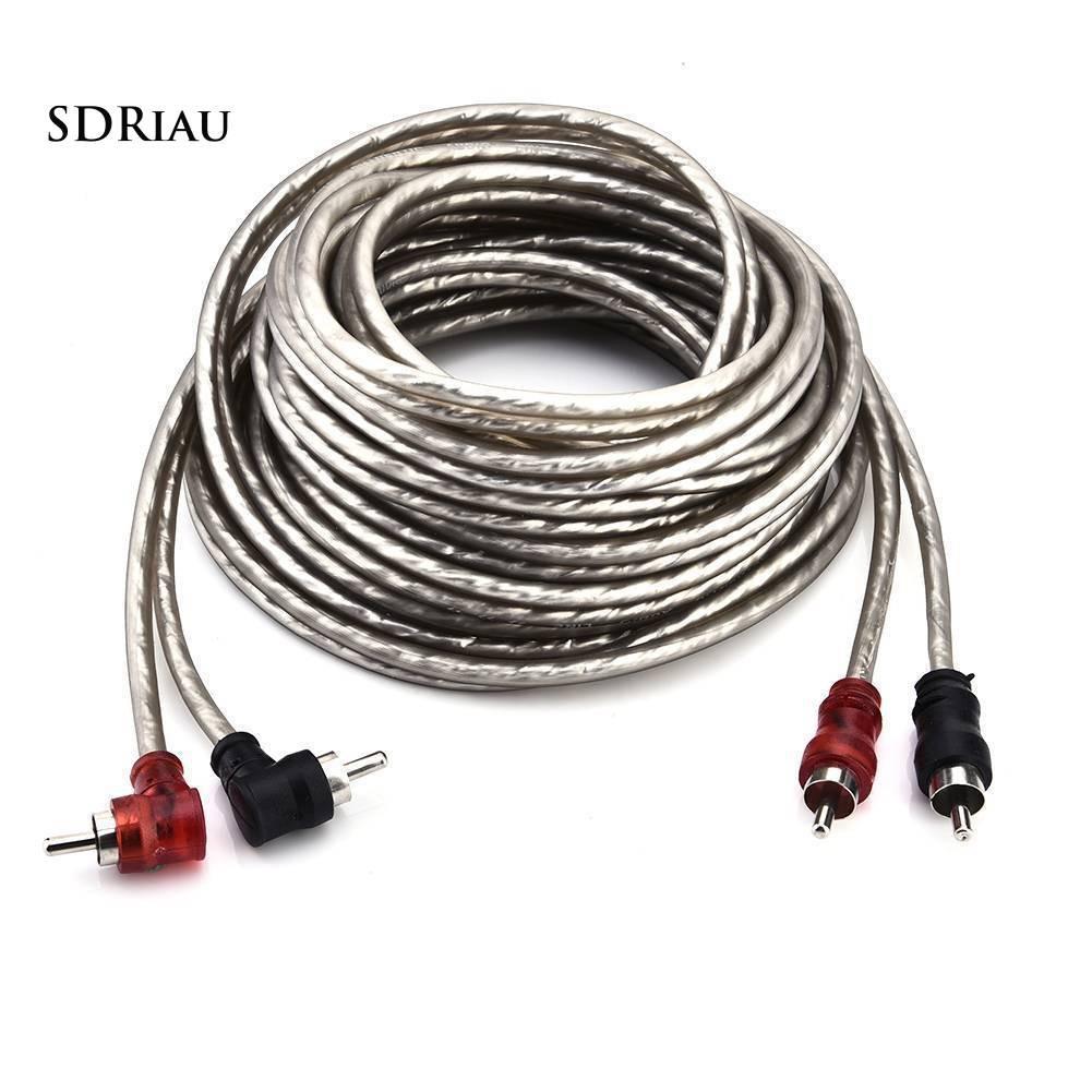 Dây Cáp Âm Thanh Chuyển Đổi 5m 2 Rca Sang 2 Rca Chuyên Dụng Cho Xe Hơi