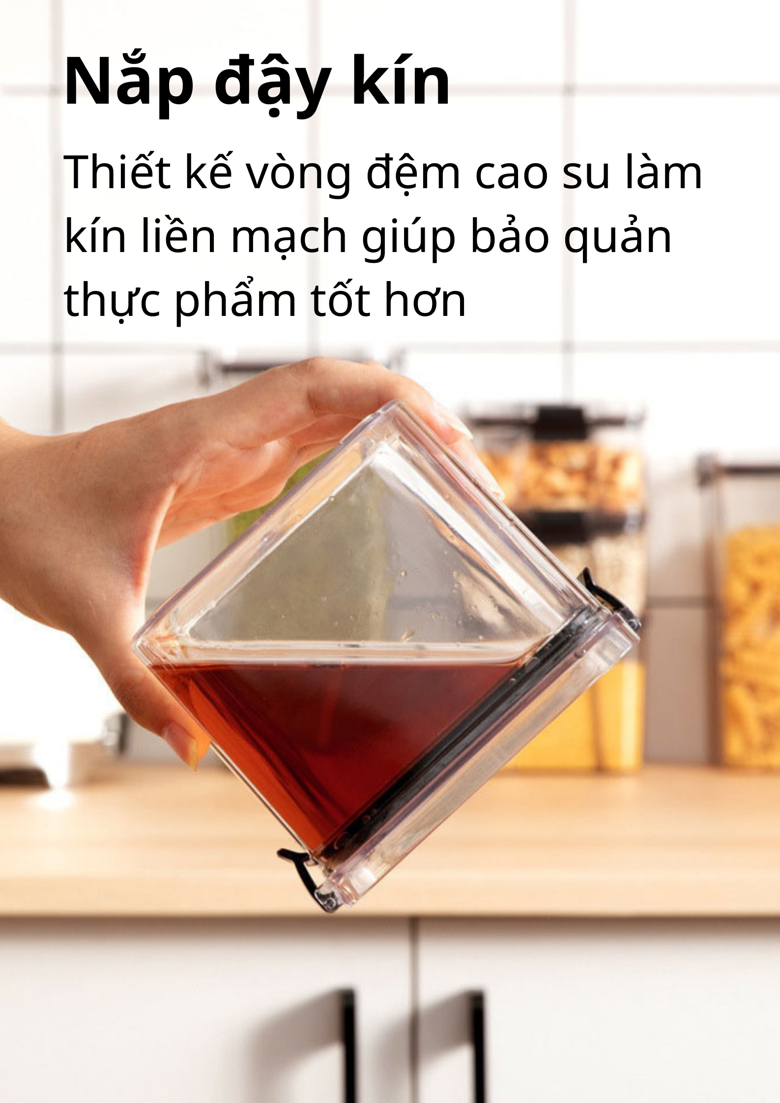 Hộp Nhựa Đựng Thực Phẩm Trong Tủ Lạnh GAGI Mã GH02 Có Nắp Kín Khí, Chịu Lực Tốt Đa Dạng Thể Tích Phù Hợp Cho Nhiều Loại Thực Phẩm - Hàng Chính Hãng