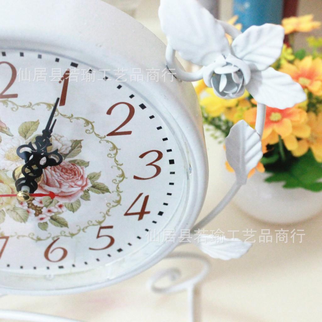 Pink xinh Decor đồng hồ để bàn trang trí vintage trắng đen nhiều mẫu