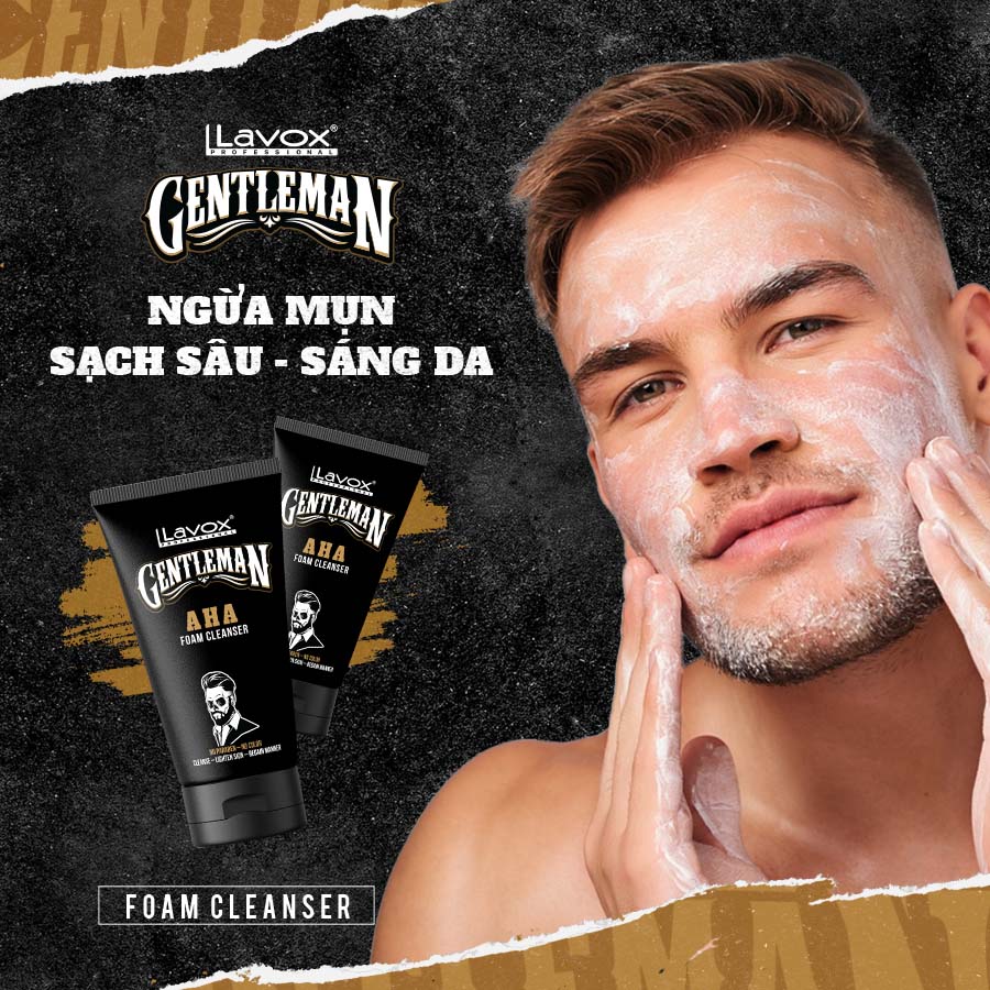 Sữa Rửa Mặt AHA Lavox Gentleman