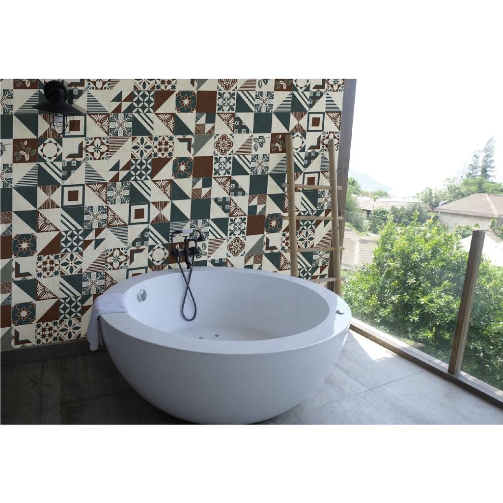 Decal Gạch Bông Siêu Đẹp Decal24h, Sắc Màu Hoa Văn Cổ Điển, Chất liệu Đài Loan, Đa Dạng về Mẫu Mã Hàng Cao Cấp