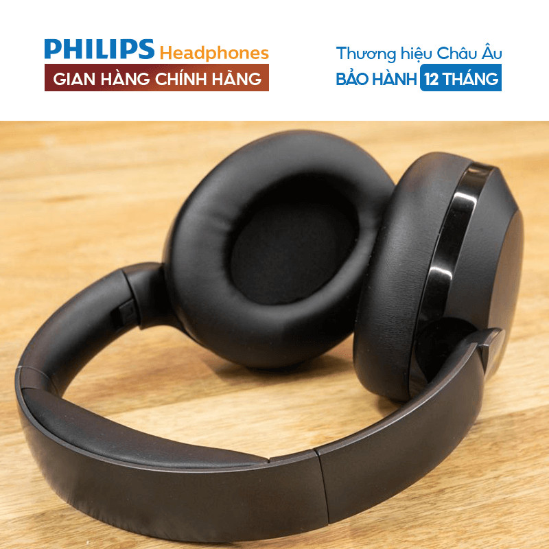 Tai nghe Bluetooth Philips Hi-Res Audio - TAPH805BK/10- Màu đen- chính Hãng Phân Phối