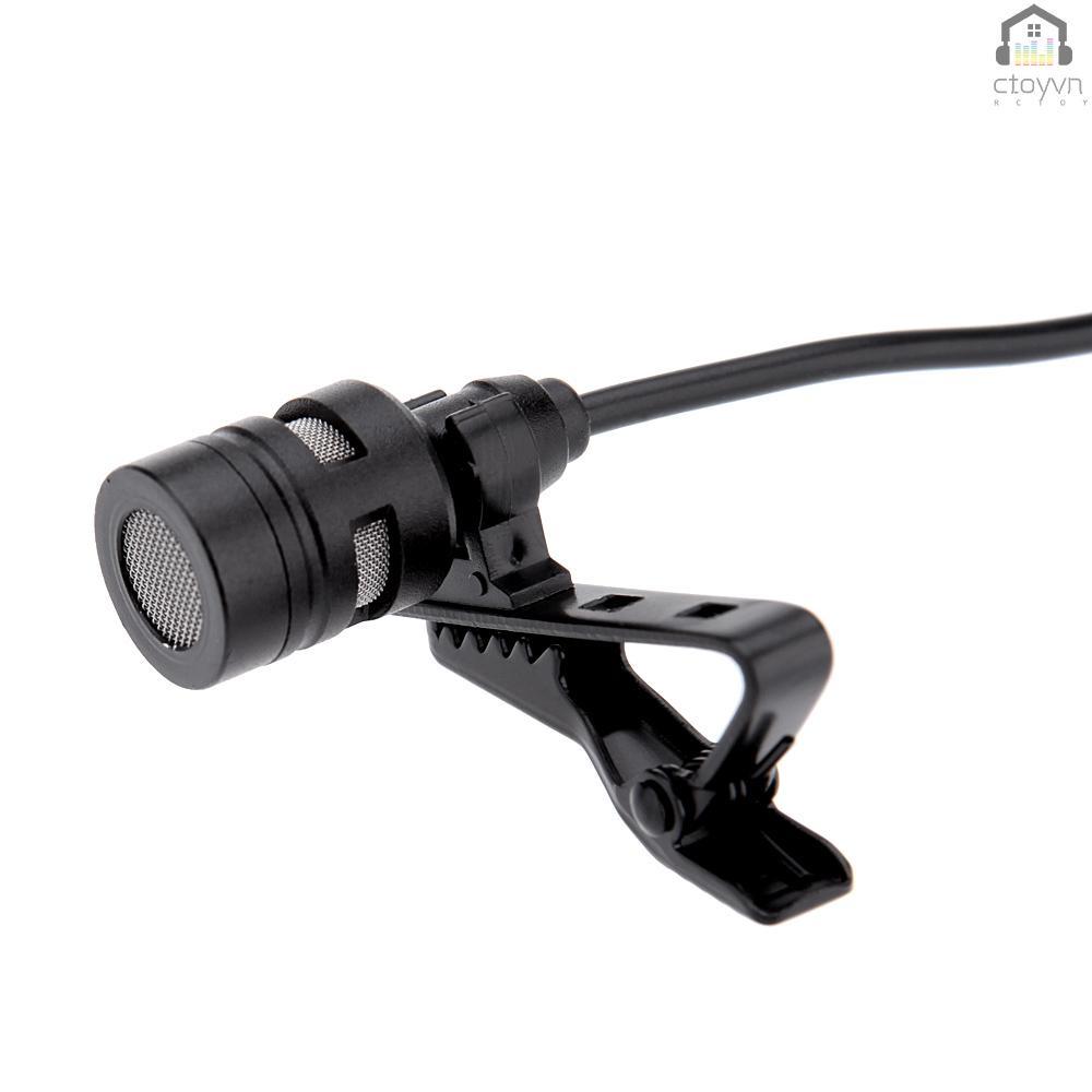 Micro kẹp cổ áo bằng kim loại 3.5mm cho máy tính/laptop