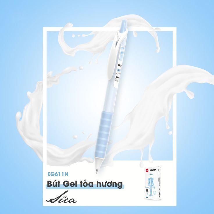 Bút Gel Thơm Deli 0.5mm Mùi Hương Sữa EG611N
