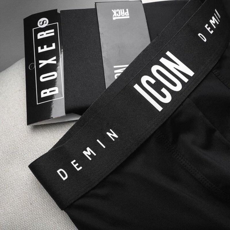 Quần Lót Nam Boxer Thun Lạnh ICON Co dãn 4 chiều, Quần sịp Nam Thun Lạnh Boxer ICON Denim Loại 1