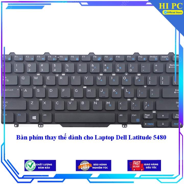 Bàn phím thay thế dành cho Laptop Dell Latitude 5480 - Phím Zin - Hàng Nhập Khẩu