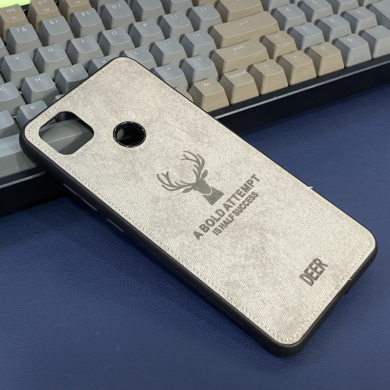 Ốp lưng cho Xiaomi Redmi 9C giả da con hươu DEER - Nhựa dẻo TPU