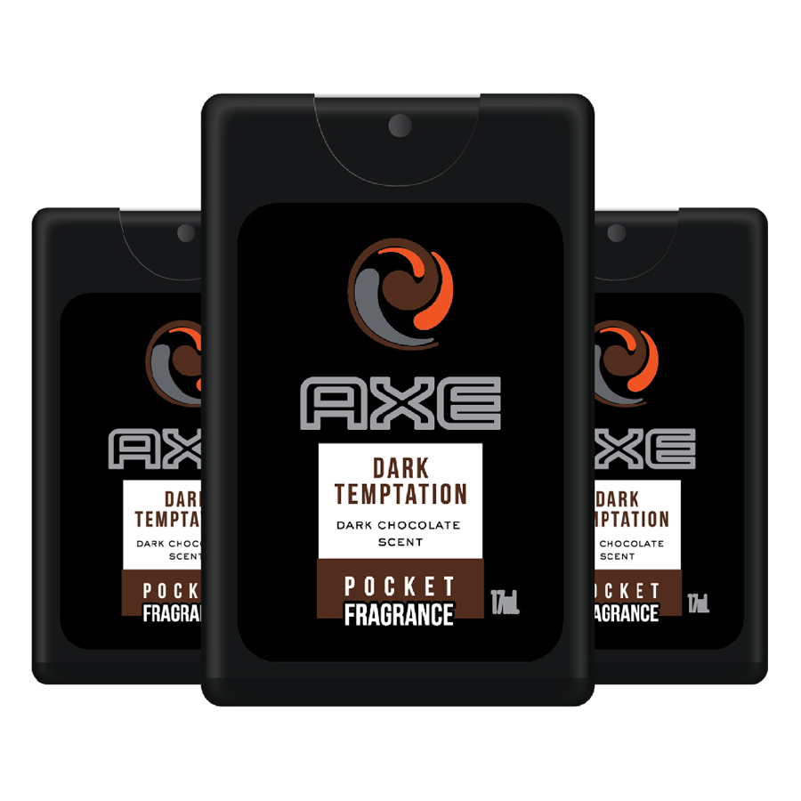 Combo 3 Nước Hoa Bỏ Túi Axe Dark Temptation (17ml/chai)