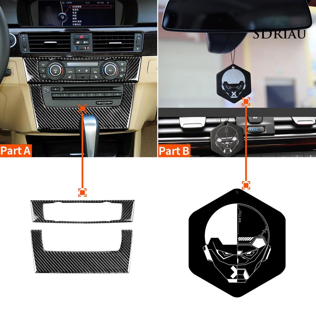 Bộ 2 Sticker Trang Trí Máy Điều Hòa Xe Hơi Bmw E90 / E92 / E93