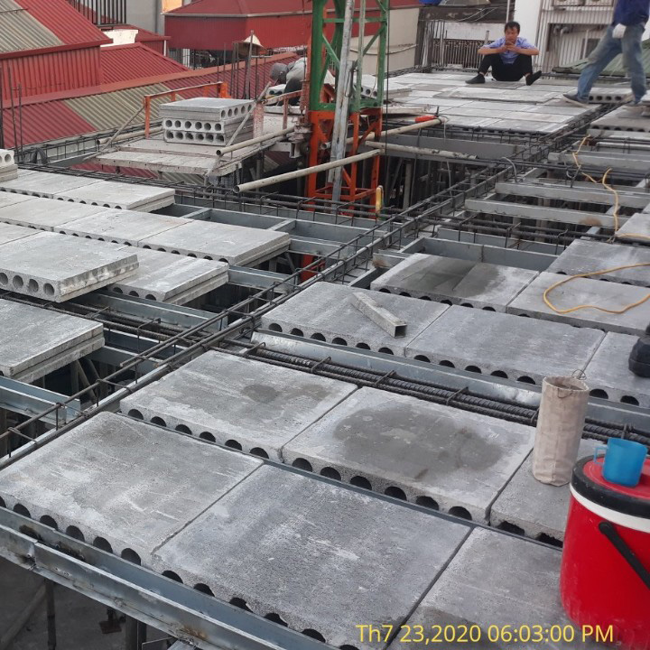 Tấm sàn bê tông lắp ghép 60