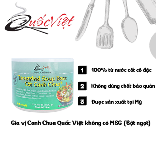 Gia vị cốt canh chua (Tamarind Soup Base) Cốt Quốc Việt 300g - Nhập khẩu USA