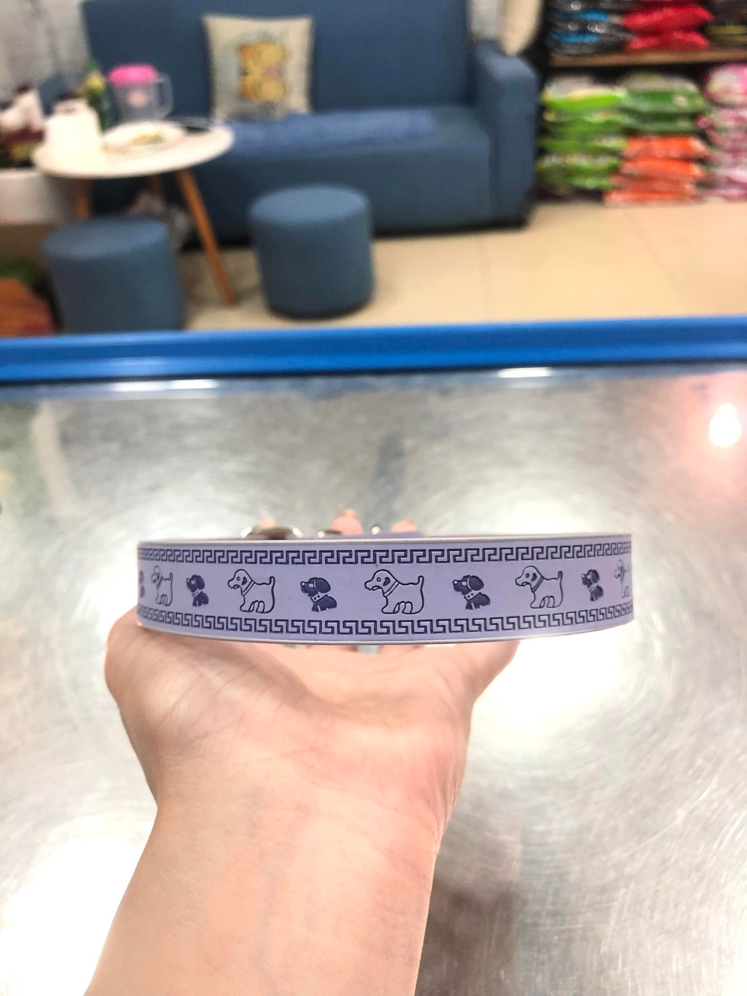 Vòng cổ da hình cún con dành cho thú cưng