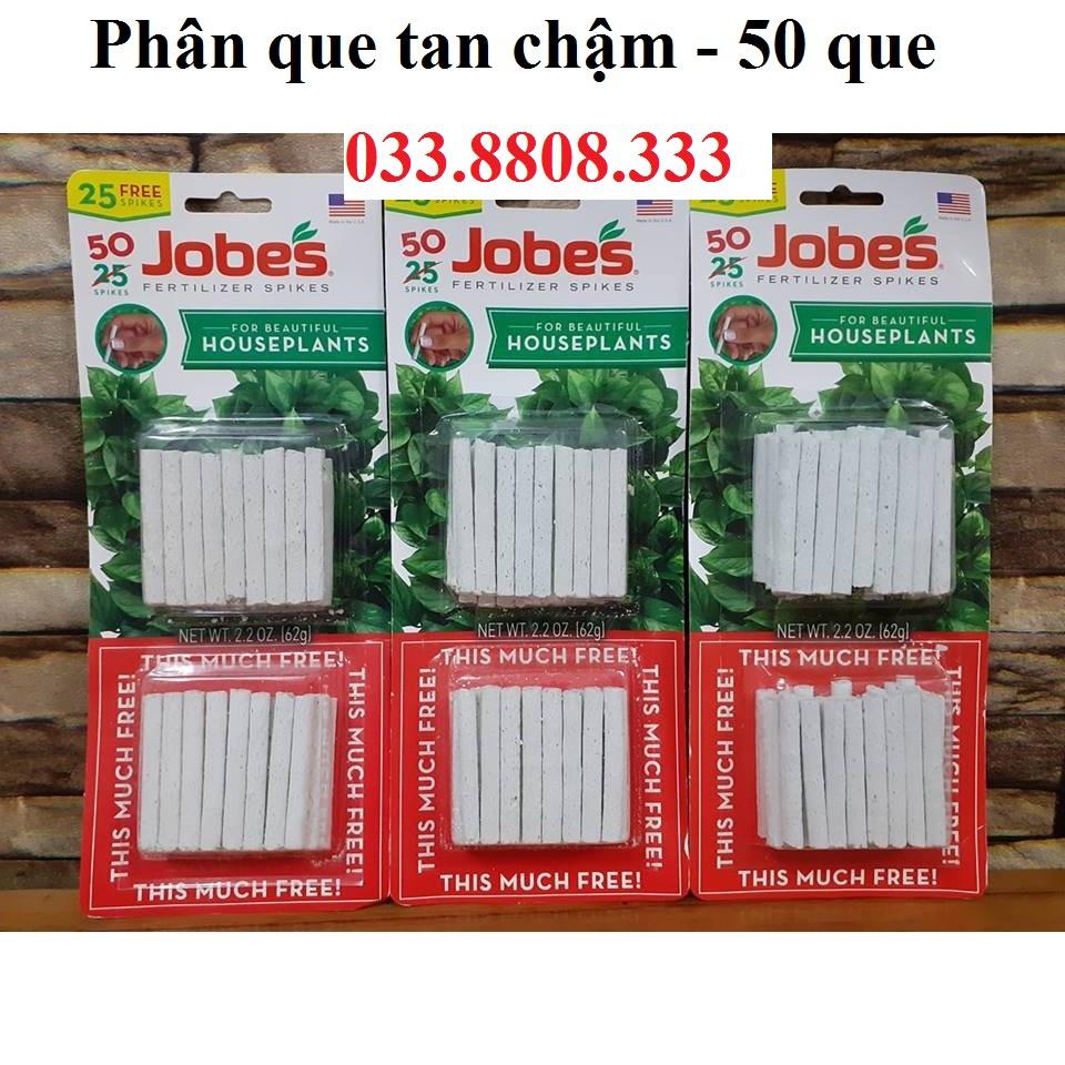 Phân que tan chậm Jobes hàng Mỹ vỉ 50 que - cung cấp dinh dưỡng giúp cây phát triển tốt