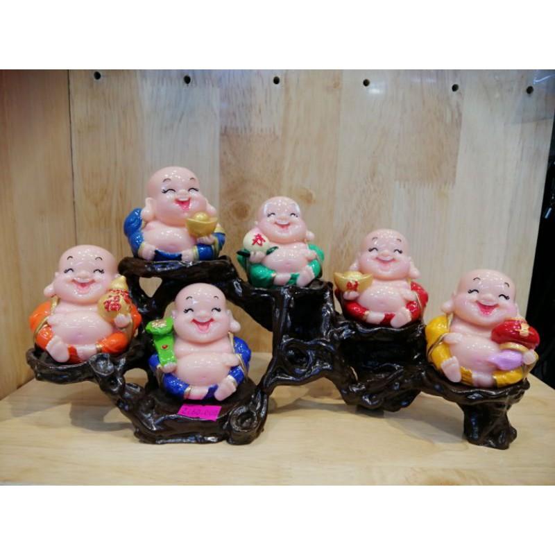 BỘ TƯỢNG DI LẠC 6 ÔNG PHÚC LỘC TÀI CÓ ĐẾ