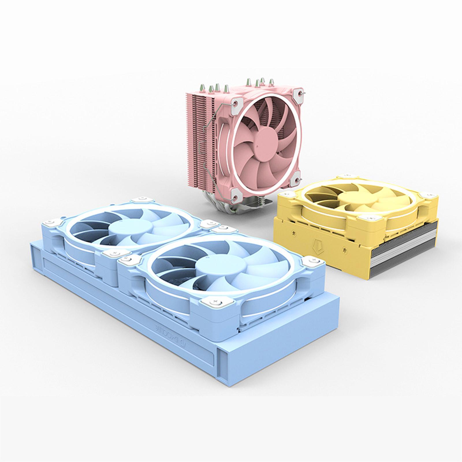 Case-Fan 120mm 3-PIN Analog Controller, Addressable RGB Cooling Fan Motherboard Sync 4 PIN PWM Speed Control Fans for Radiator Computer Cases Cooling