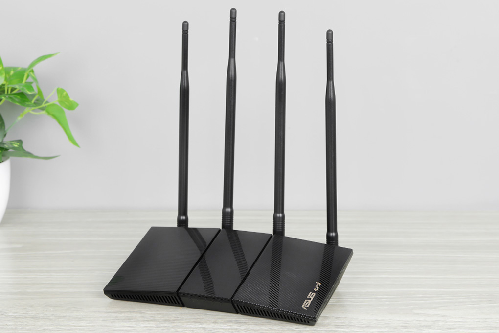 Bộ Phát Sóng Wifi Router Chuẩn Wifi 6 Asus AX1800HP - Hàng chính hãng - Đen