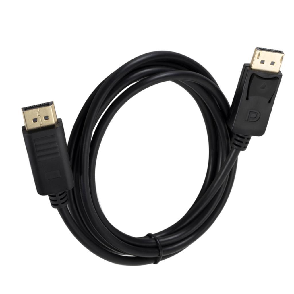 Display Connector Extension Cable Male to Male Display Connector Cable Black Cable