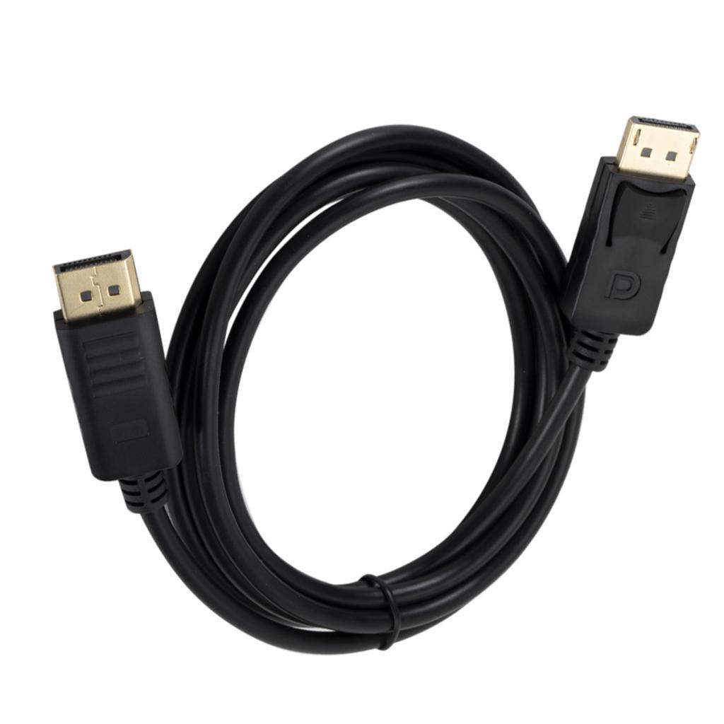 6 ft Black DisplayPort to DisplayPort DP to DP Cable High Speed Video Cable