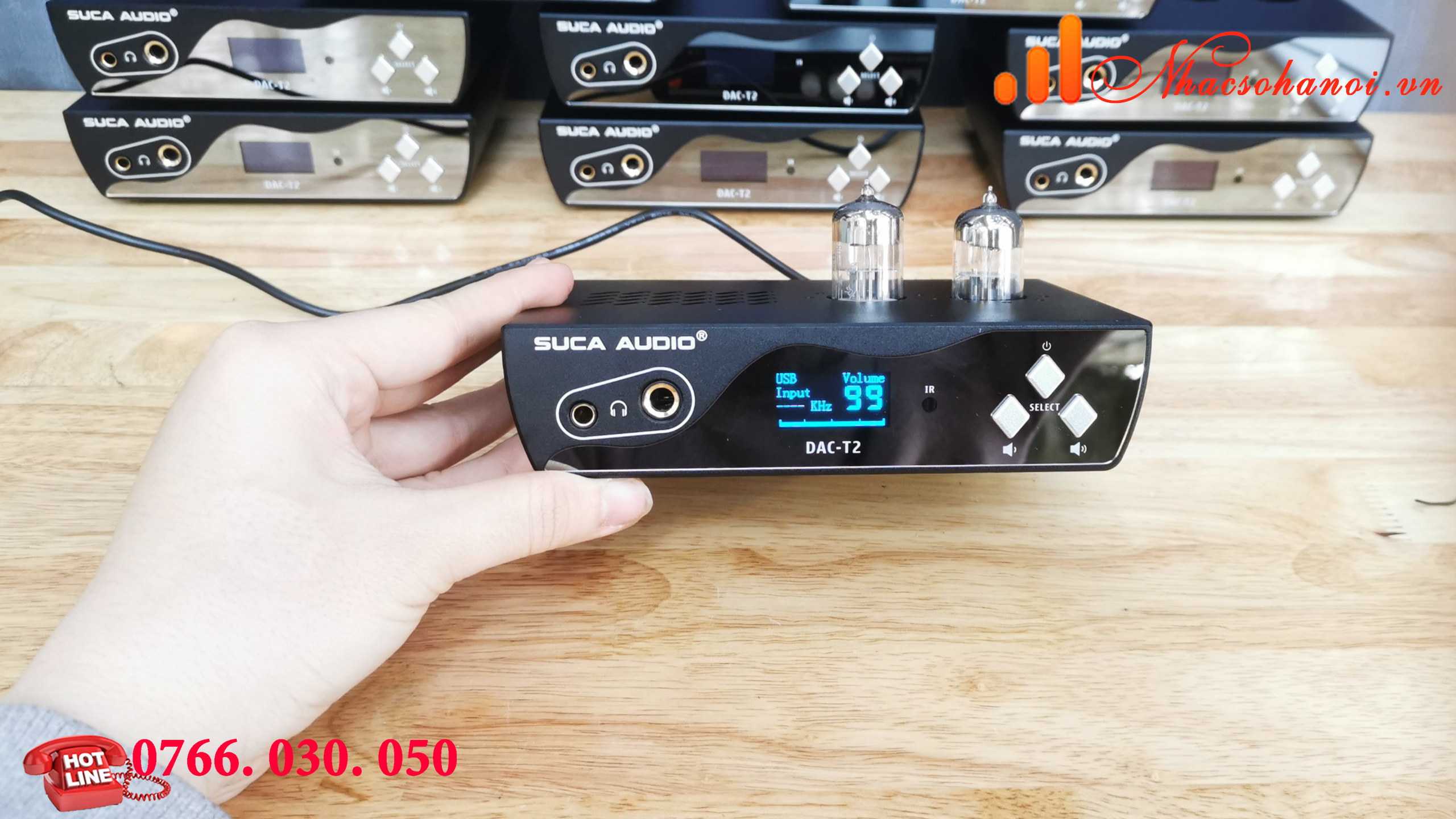 GIẢI MÃ TÍCH HỢP PRE ĐÈN SUCA -AUDIO DAC T2 NHẠC DSD512 - Hàng Chính Hãng