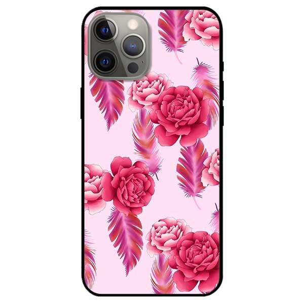 Ốp lưng dành cho Iphone 11 - 11 Pro - 11 Pro Max mẫu Mẫu Đơn Nền Hồng