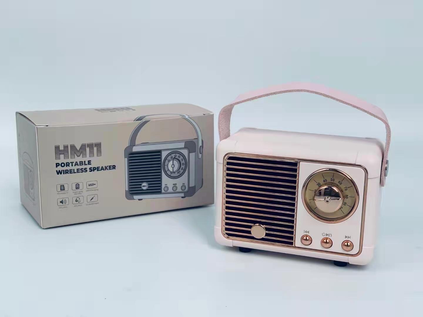 Loa Bluetooth không dây cổ điển EONKO HM11 với TF USB FM AUX Rảnh tay Màu sắc: đen HM11