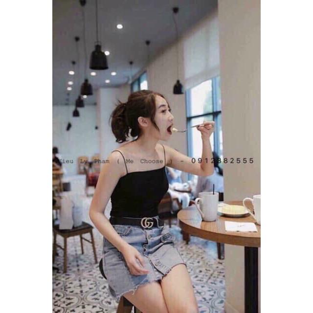 ÁO 2 DÂY SỢI MẢNH SIÊU HOT - ITEMS KHÔNG THỂ THIẾU TRONG TỦ ĐỒ