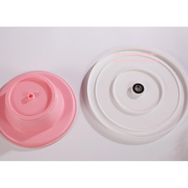 Bàn xoay nhựa trang trí bánh Dụng cụ làm bánh - Đường kính 10,5cm và 28cm