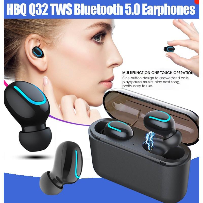 Tai Nghe Bluetooth Không Dây Q32 TWS - Chống Nước - Nghe 60h - Tích Hợp Micro - Tự Động Kết Nối