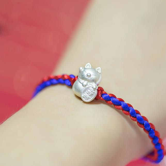 Charm Bạc Mèo Chiêu Tài Ancarat C21