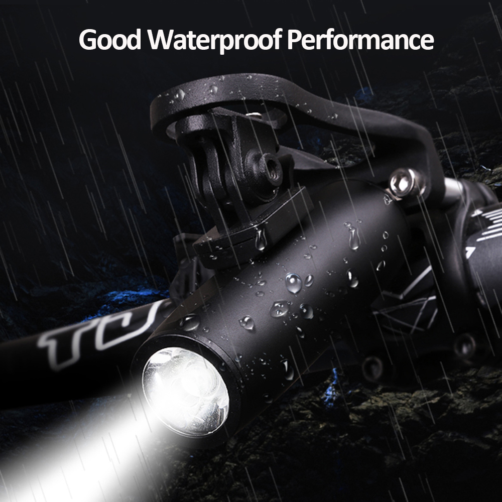 Đèn pin siêu sáng không thấm nước đèn Xe đạp phía trước Đèn pin có thể sạc lại