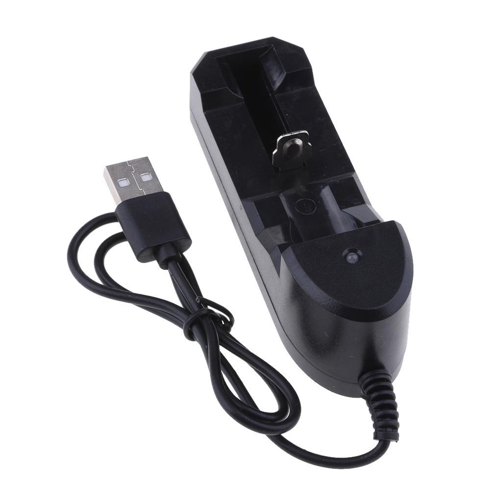 Premium Battery Charger For 18650 Lithium Rechargeable Batteries USB Cable