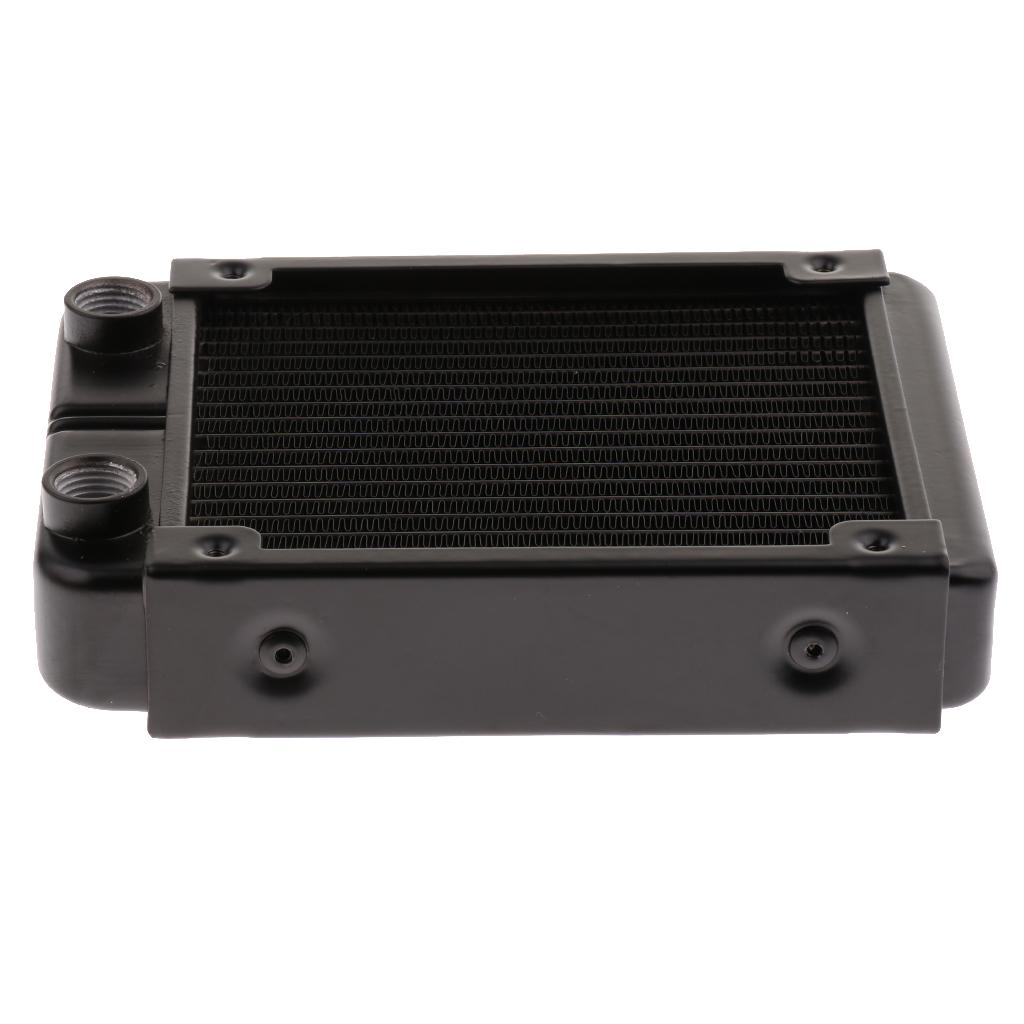 Aluminum Radiator 18Pipe Heatsink PC Water Cooler Screw Heat Exchanger 120mm