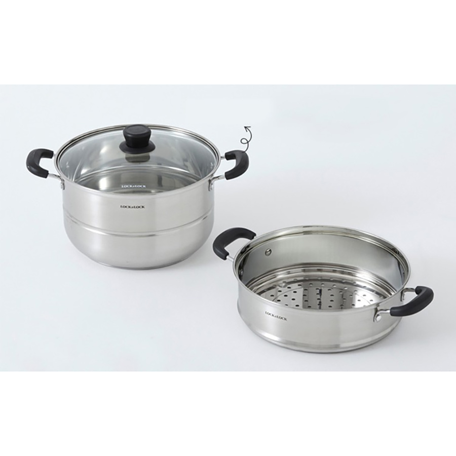 Nồi Hấp 2 Tầng Bằng Inox Lock&Lock LLH1282