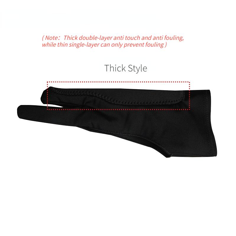 Găng tay vẽ tay hai ngón tay chống chạm cho máy tính bảng màn hình kỹ thuật số chạm vào Vẽ vẽ tranh vẽ tranh sơn dầu chống che phủ