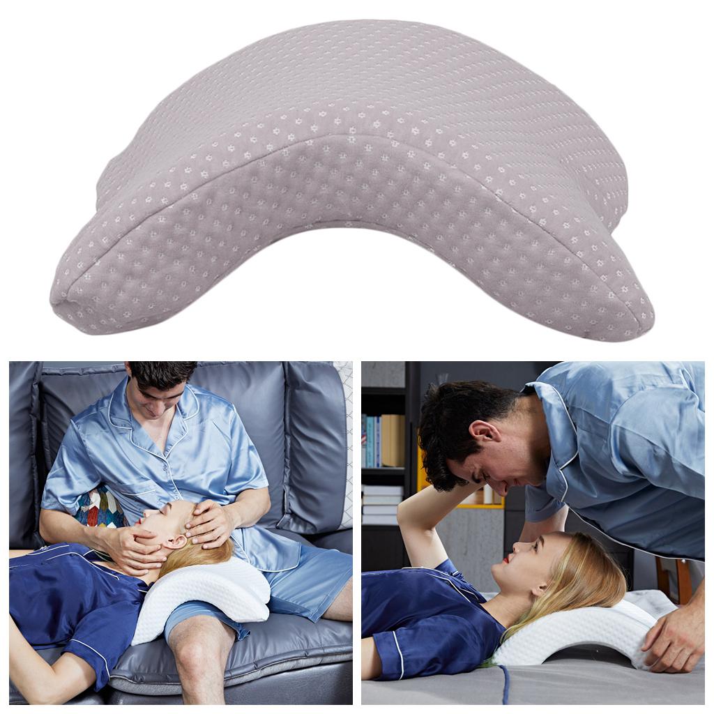 2x Hand Pillow U Shaped Arch Neck Pillow Plain Color for Naps Work Sofa