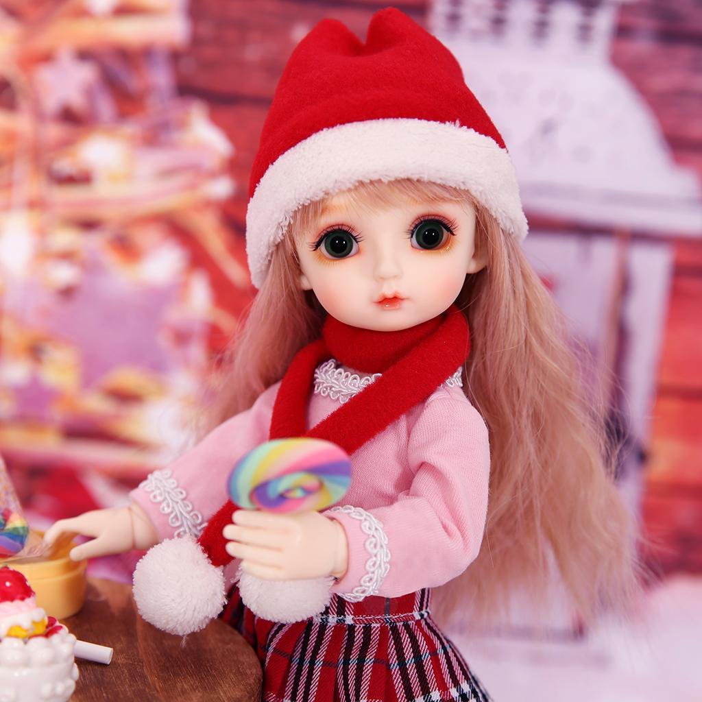 Adorable Doll Christmas Outfits Set For 1/6 BJD Girl Doll Wear Accessories