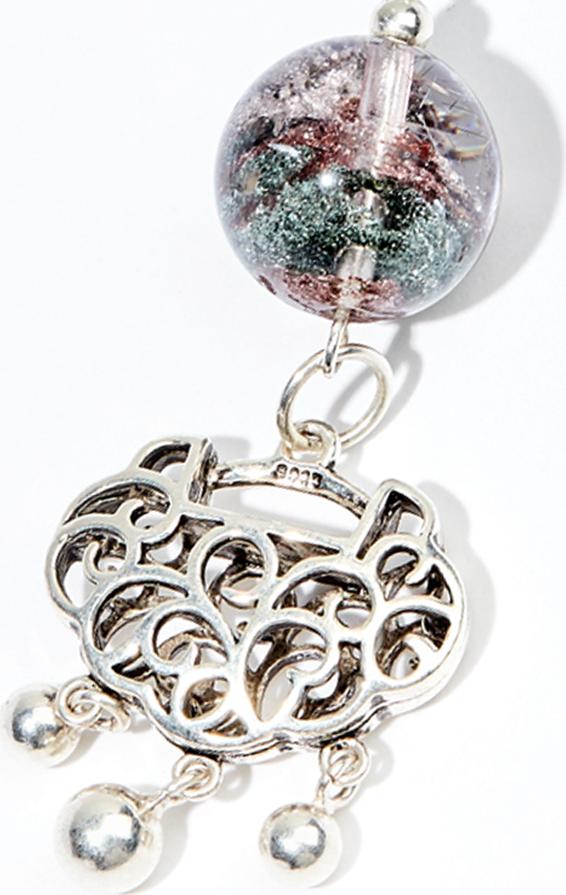 Mặt dây chuyền túi như ý phối ưu linh rêu Ngọc Quý Gemstones