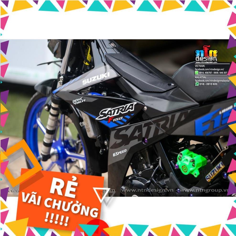 Tem Rời Raider FI Mẫu Zin 2021 Xám Xanh Đen