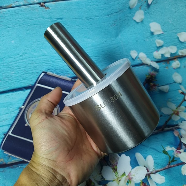 Bộ CỐI CHÀY INOX SUS 304 VUÔNG có NẮP. Dụng cụ nhà bếp Chày giã nghiền thực phẩm tỏi tiêu ĐA NĂNG Chày cối là dụng cụ thiết yếu mọi gia đình và Nhà hàng