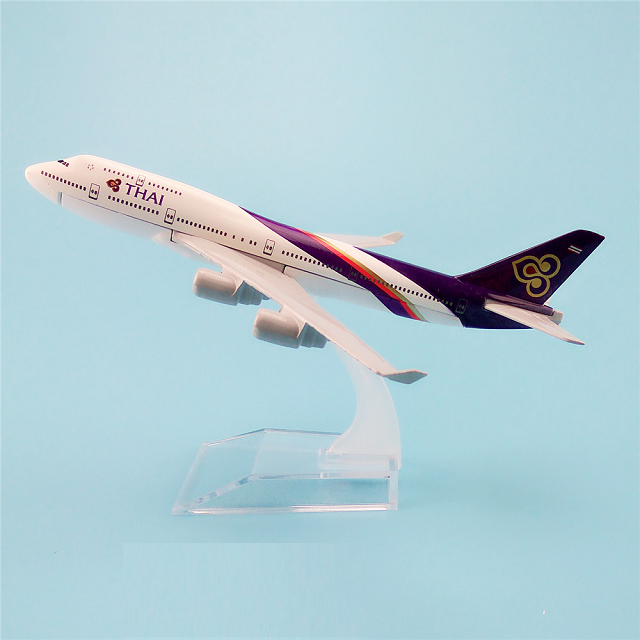 Mô hình máy bay tĩnh B747 Thai Airways 16cm