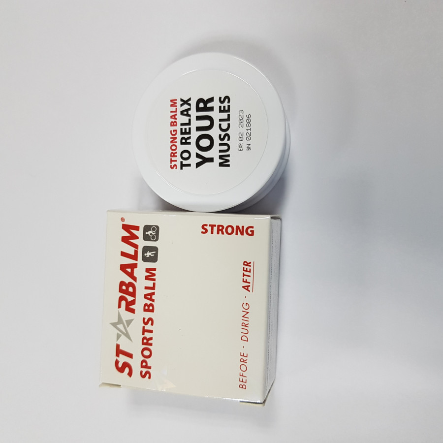 Bộ 12 Hũ Dầu Cù Là Starbalm - Hà Lan (Strong) 10g - Trắng