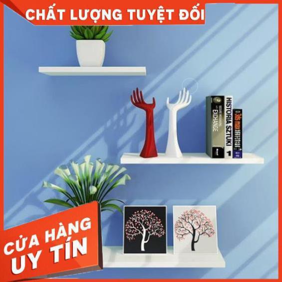 Kệ Gỗ Treo Tường COMBO 3 Thanh Ngang Dài 40cm x Rộng 15cm