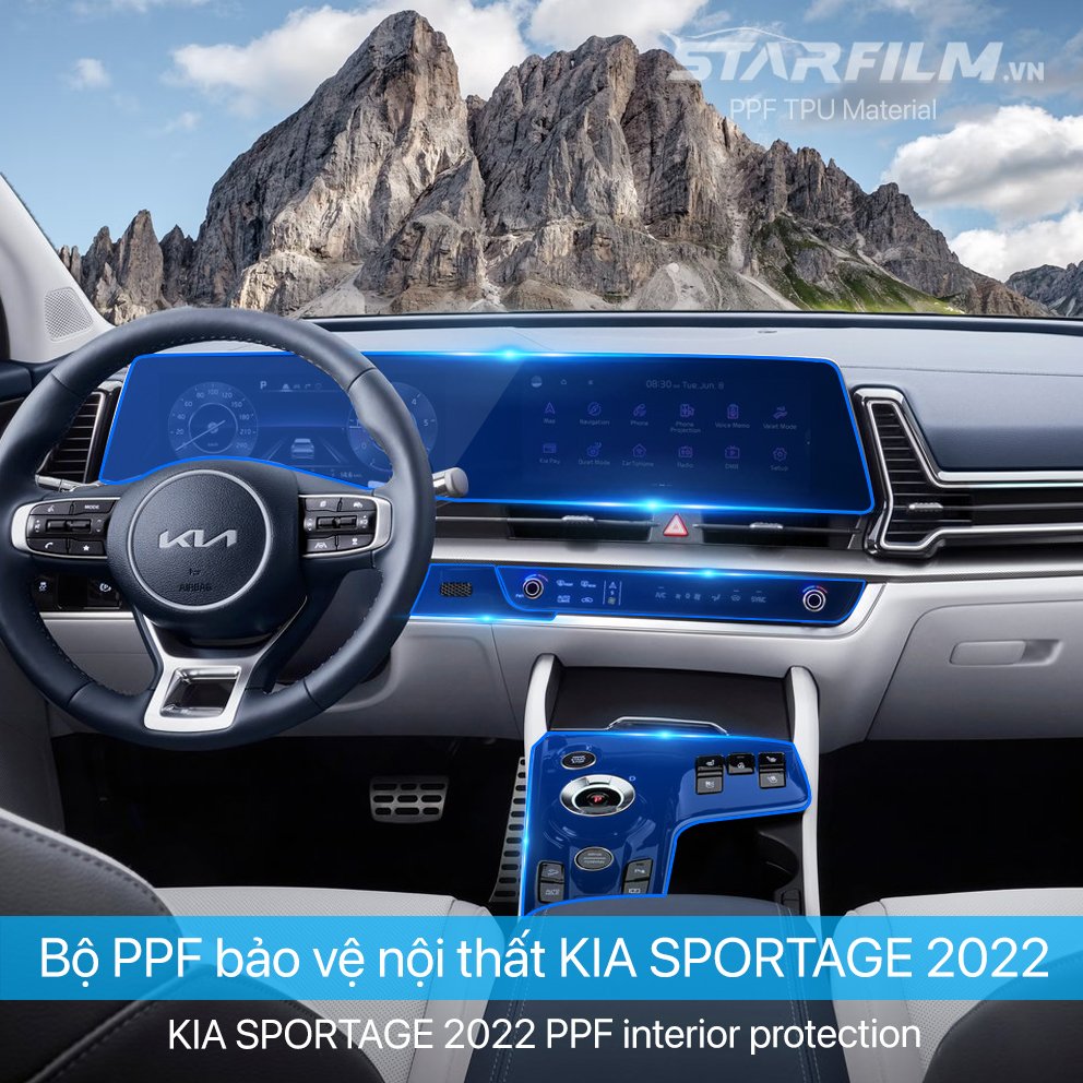 KIA SPORTAGE 2022 PPF TPU nội thất chống xước tự hồi phục STARFILM