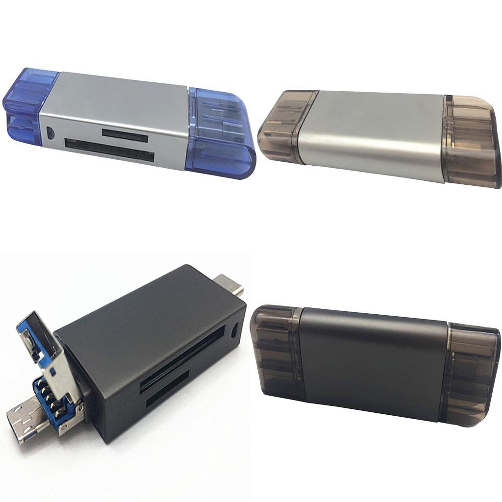 Multifunctional Type C/USB2.0/Micro USB /TF Card Reader