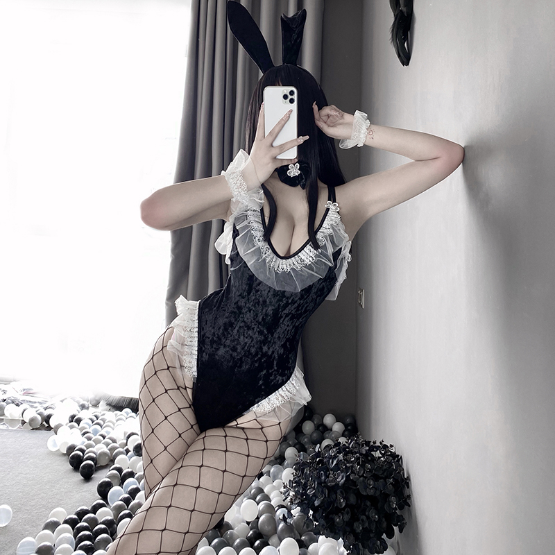 Cosplay jum thỏ nhung kim sa nhiều màu