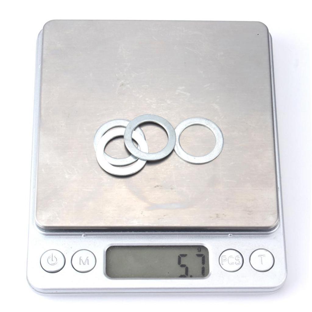 3-5pack 4x Mountain Road Bike Stainless Flat Washer Bike Pedal Gasket Spacer