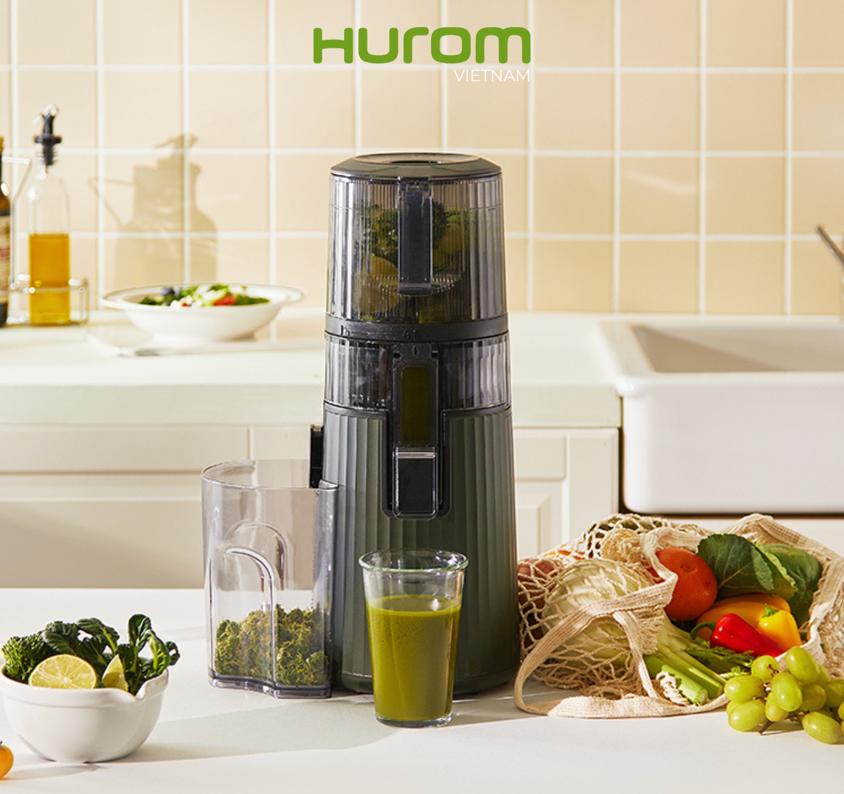 MÁY ÉP CHẬM HUROM H420 2024 - Hàng Chính Hãng - Bảo Hành 10 Năm Động Cơ