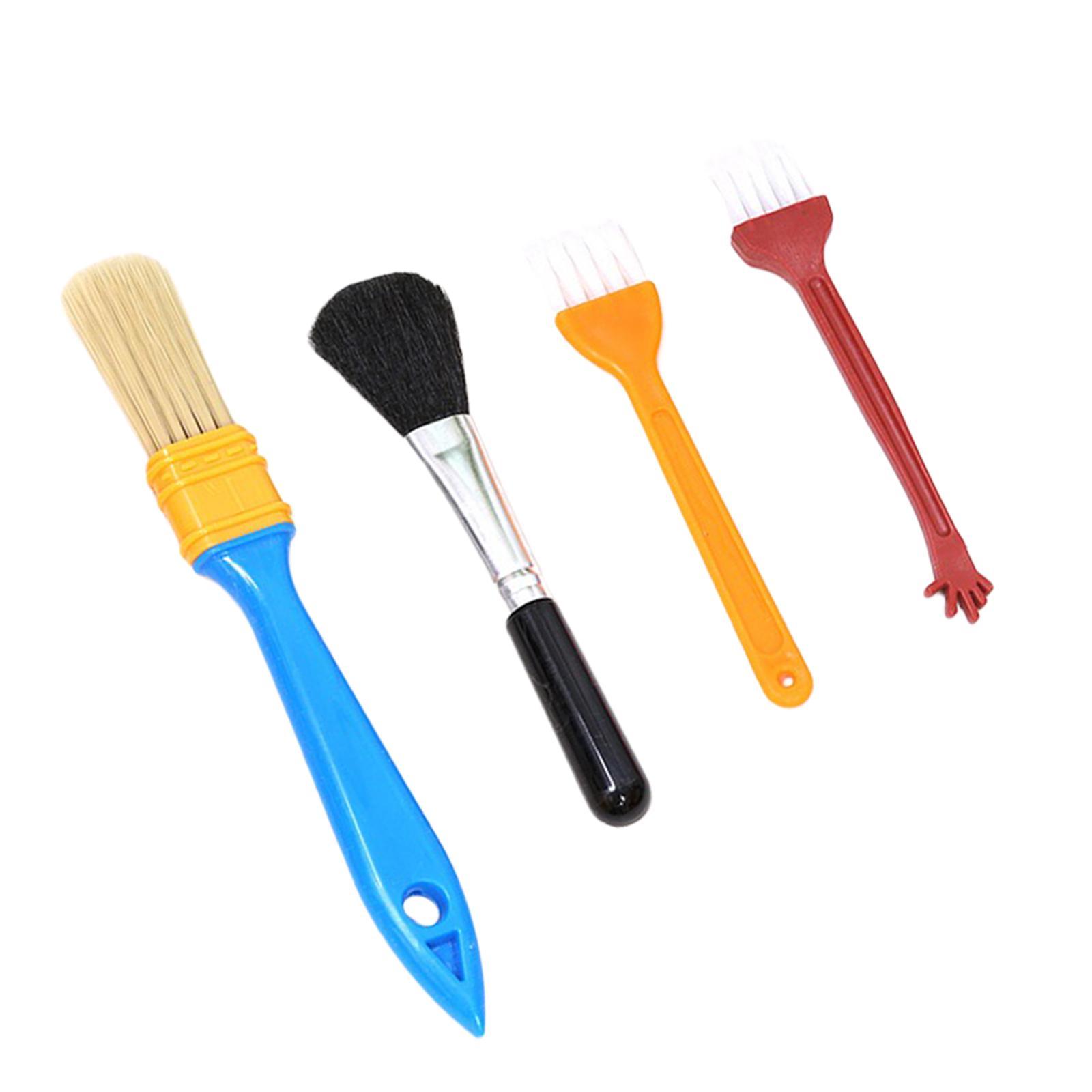 4x Keyboard Cleaning Brush Kit Nylon Antistatic for Mechanical Keyboard Vent